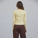 GET IT GOING YELLOW BUTTON UP CARDIGAN