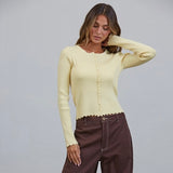 GET IT GOING YELLOW BUTTON UP CARDIGAN