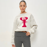 LOBSTER PATCHWORK SWEATSHIRT