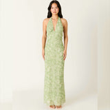 MATCHA FLORAL MAXI DRESS