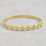 GOLD STAINLESS SEASHELL CUFF BRACELET