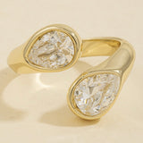 KATRINA GOLD BEZEL OPEN BAND RING