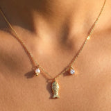 FISH CHARM NECKLACE