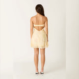 HONEY BEE STRAPLESS MINI DRESS