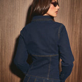 FASHION WEEK FITTED DENIM JACKET