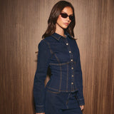 FASHION WEEK FITTED DENIM JACKET