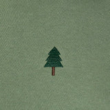 GIVING TREE GREEN EMBROIDERED SWEATSHIRT
