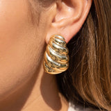 BREN GOLD TWISTED EARRINGS