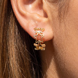 CLAUDIA MINI STAR HOOP EARRINGS
