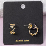 CLAUDIA MINI STAR HOOP EARRINGS