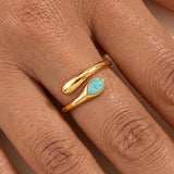MEAGAN SEMI PRECIOUS STONE WRAP RING