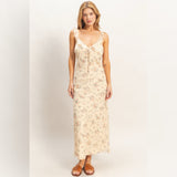 YELLOW FLORAL MAXI DRESS