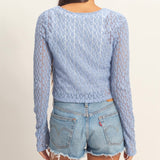 BLUE LIGHTWEIGHT CARDIGAN