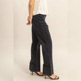 DONT THINK BLACK FLARE PANTS