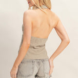 ALL STARTS HERE HALTER TOP