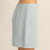 BACK AT IT BLUE MINI SKIRT