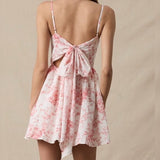 ALL THE SIGNS PINK FLORAL MINI DRESS