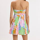 SUMMERTIME CONCERT BRIGHT FLORAL MINI DRESS
