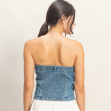 WILD WILD WEST DENIM TUBE TOP