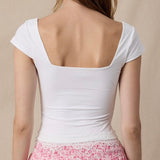 JUST A PEEK WHITE LACE TOP
