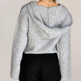 BEST OF BOTH WORLDS HOODED KNIT JACKET