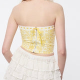 WHEN IN ROME YELLOW TUBE TOP