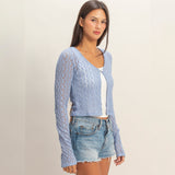 BLUE LIGHTWEIGHT CARDIGAN