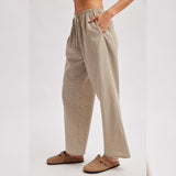 NIGHT IN PLAID DRAWSTRING PANTS