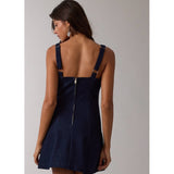 WITH LOVE DENIM MINI DRESS