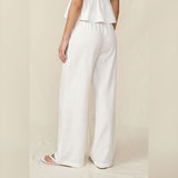 EASY LIVING OFF WHITE FLOWY PANTS