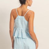 PURSUIT OF HAPPINESS BLUE TANK TOP