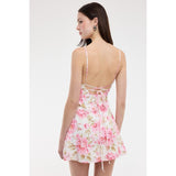 FLOWER SHOP FLORAL MINI DRESS