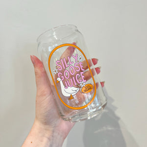 SILLY GOOSE JUICE BEER CAN GLASS