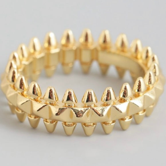 ROXI GOLD SPIKED RING