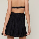 WAITING ON YOU BLACK STRAPLESS MINI DRESS