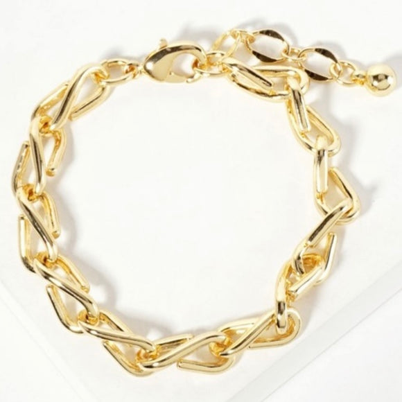 GOLD DIPPED CHUNKY CHAIN BRACELET