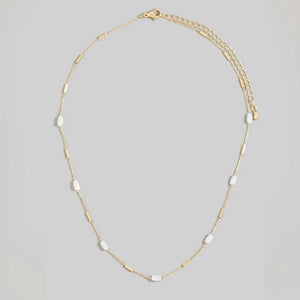 KARINE WHITE STONE NECKLACE