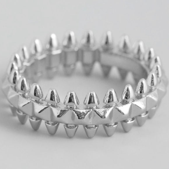 ROXI SILVER SPIKED RING