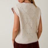 BACK AT IT TEXTURED SWEATER VEST