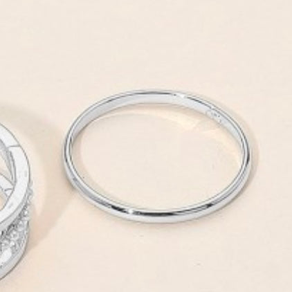 SILVER DIPPED SIMPLE BAND RING