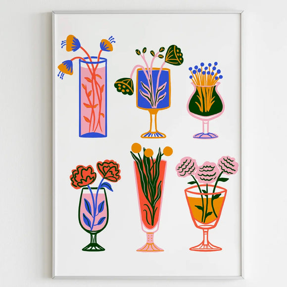 FLORAL COCKTAIL ART PRINT