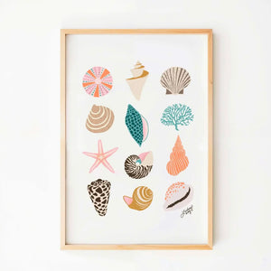 SEASHELLS ART PRINT