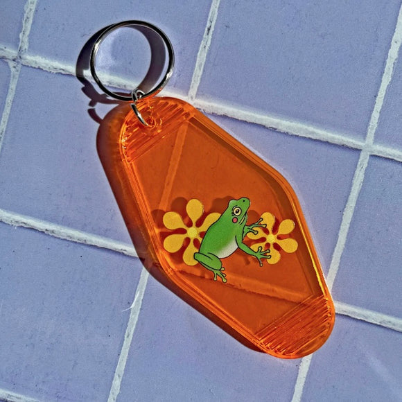 FROG FRIEND MOTEL KEYCHAIN