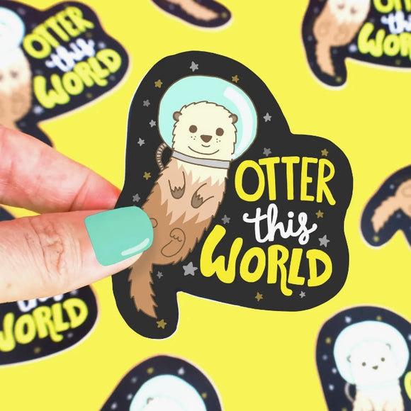 OTTER THIS WORLD STICKER