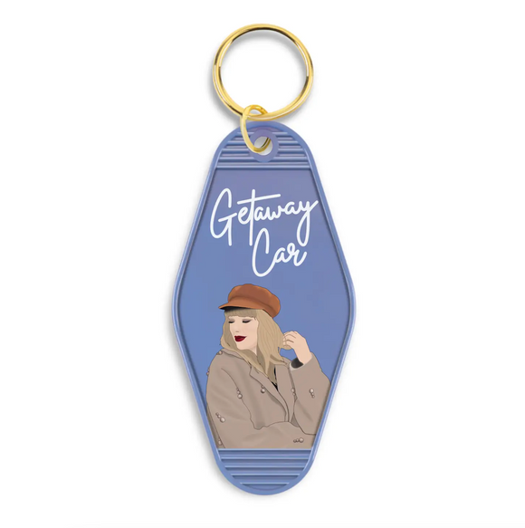 TAYLOR SWIFT GETAWAY CAR MOTEL KEY CHAIN