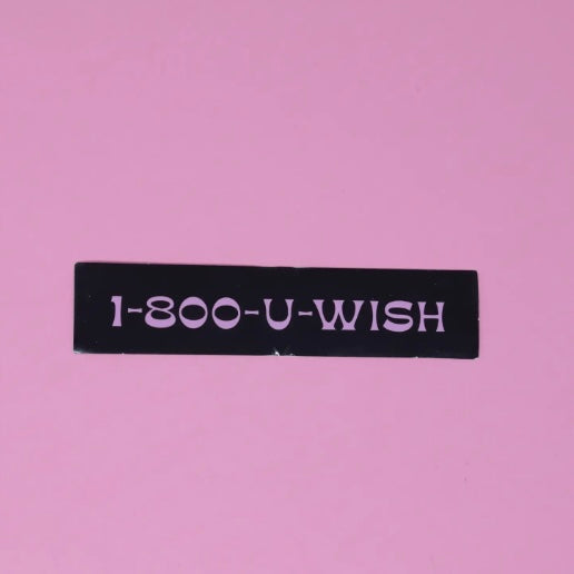 1-800-U-WISH STICKER