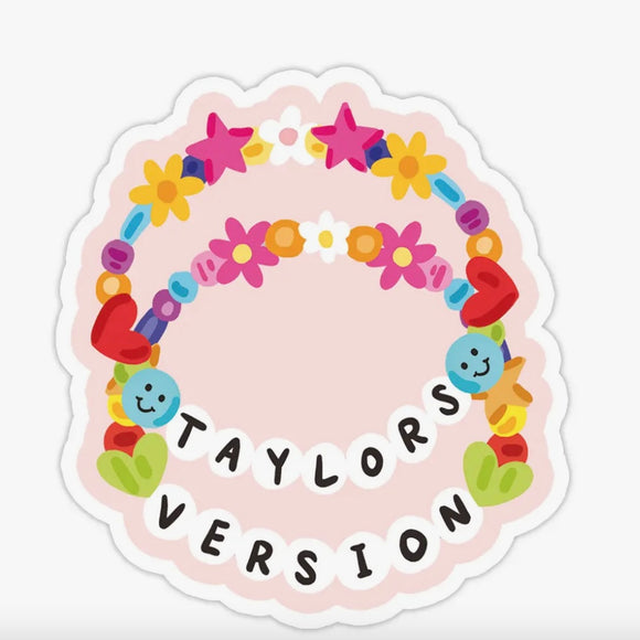 TAYLORS VERSION FRIENDSHIP BRACELET STICKER