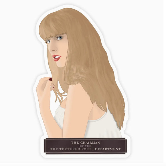 TAYLOR SWIFT TORTURED POETS DEPARTMENT STICKER