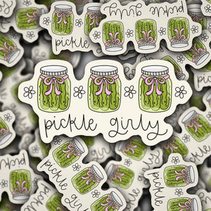 PICKLE GIRLY STICKER