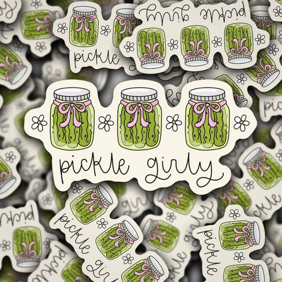 PICKLE GIRLY STICKER